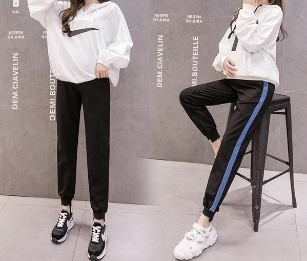 Aktualne sportske hlače s rubom za trudnice