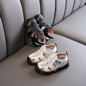 Ležerne sandale za dječake od umjetne kože s čičak kopčanjem