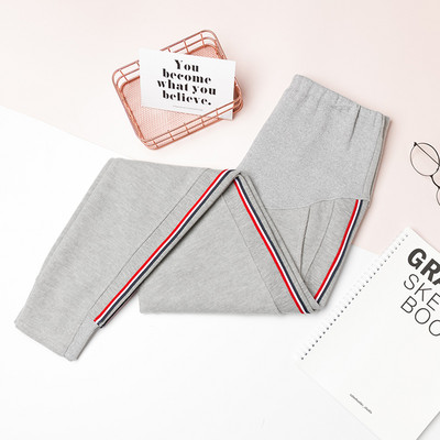 Sieviešu aktuālās sporta bikses ar apmalīti grūtniecēm