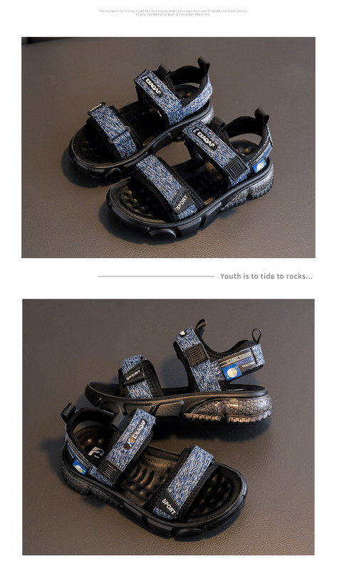 Ležerne dječje silikonske sandale sa naljepnicama