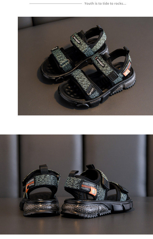 Ležerne dječje silikonske sandale sa naljepnicama