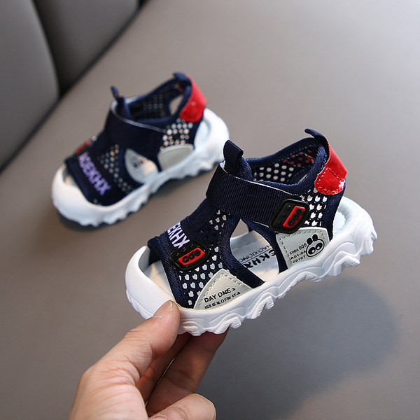Casual παιδικά σανδάλια για αγόρια από ύφασμα με στερέωση velcro