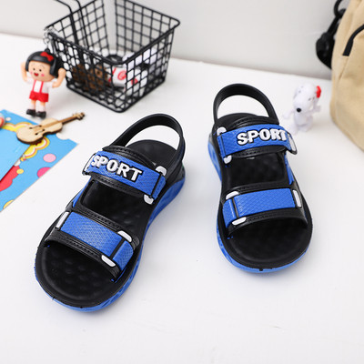 Casual σανδάλια για αγόρια - με επίπεδη σόλα και στερέωση velcro