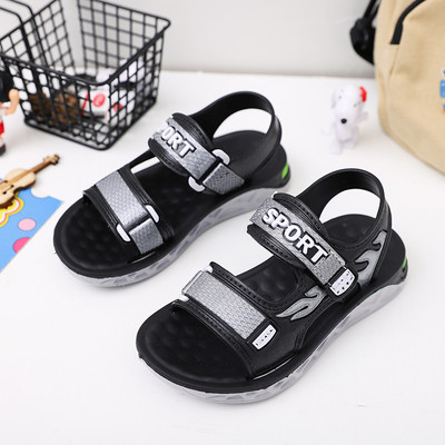Casual σανδάλια για αγόρια - με επίπεδη σόλα και στερέωση velcro