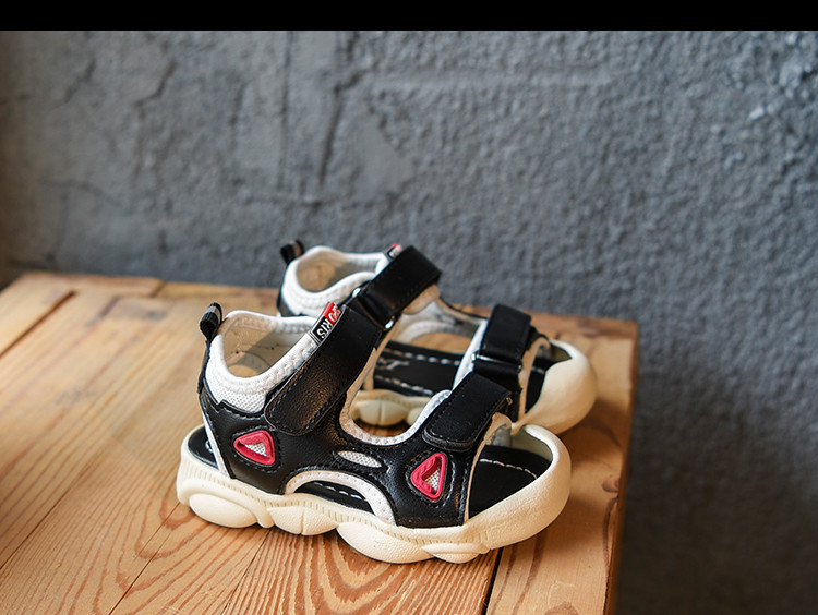 Dječje kožne sandale sa naljepnicama za djevojčice i dječake