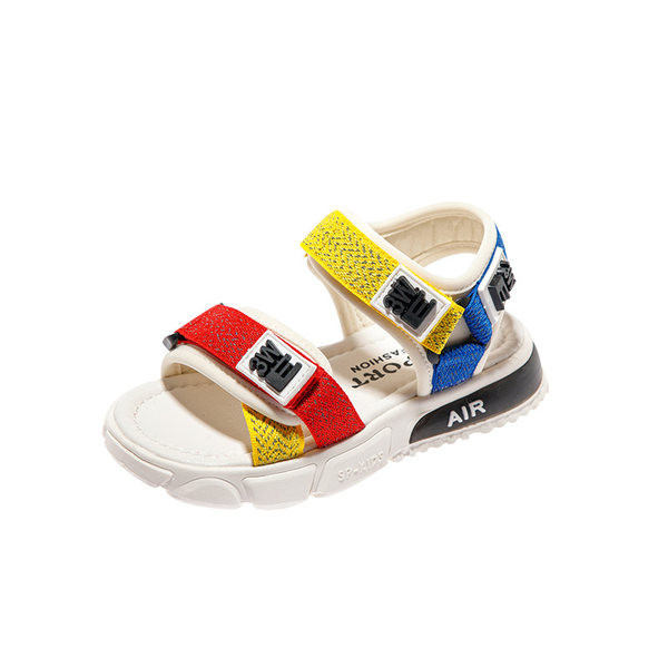 Dječje ležerne sandale u crno-bijeloj boji