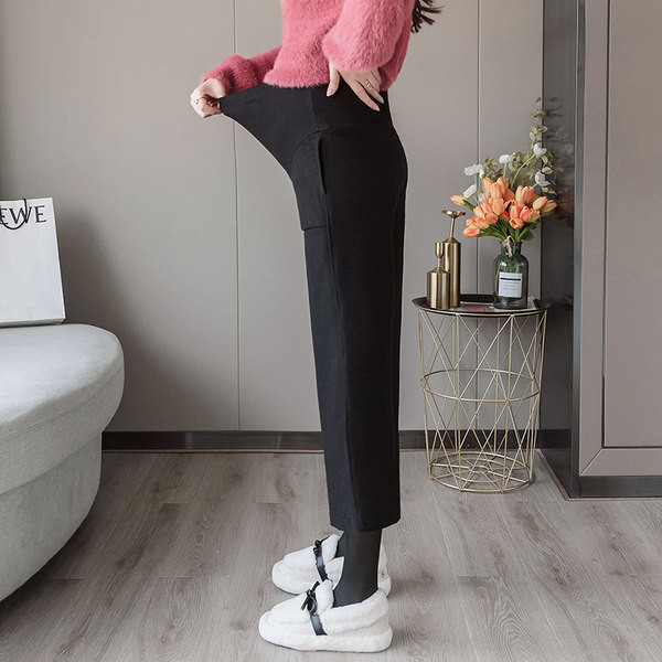 Γυναικείο μοντέρνο παντελόνι με τσέπες για έγκυες γυναίκες