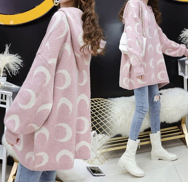 Moderna ženska široka bluza s kapuljačom za trudnice