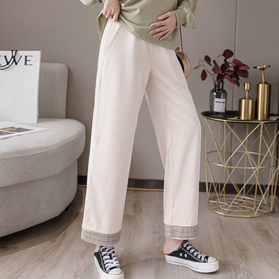 Ženske casual široke duge hlače za trudnice