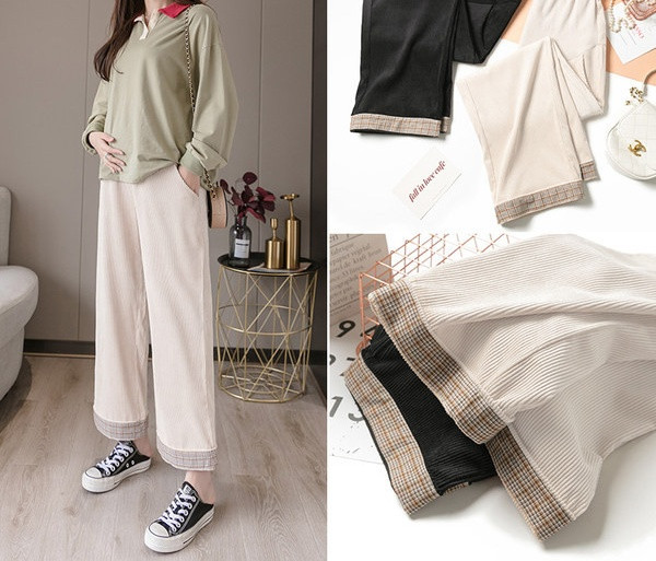 Ženske casual široke duge hlače za trudnice