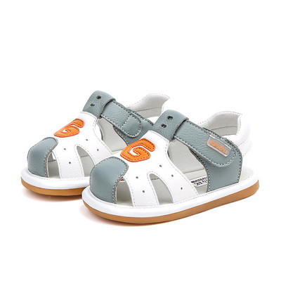 Μοντέρνα παιδικά σανδάλια από faux δέρμα - για αγόρια