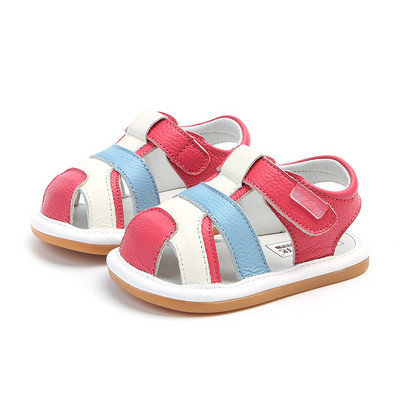 Casual δερμάτινα σανδάλια με μπάλες για αγόρια