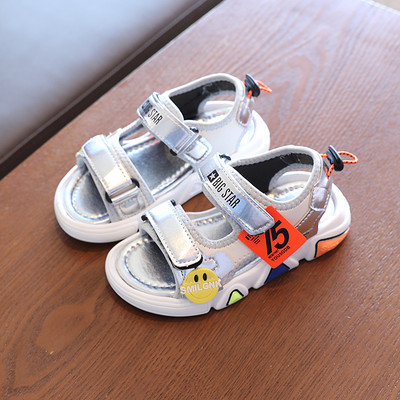 Dječje sandale sa naljepnicama za dječake i ukrasnim emotikonima
