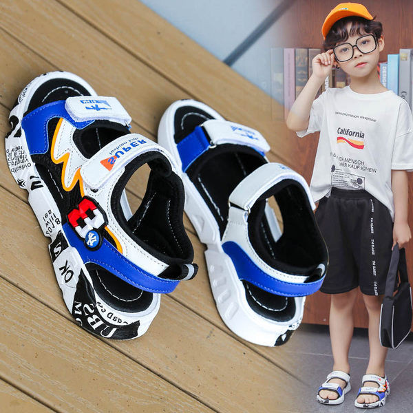 Šarene dječje sandale s naljepnicama za dječake
