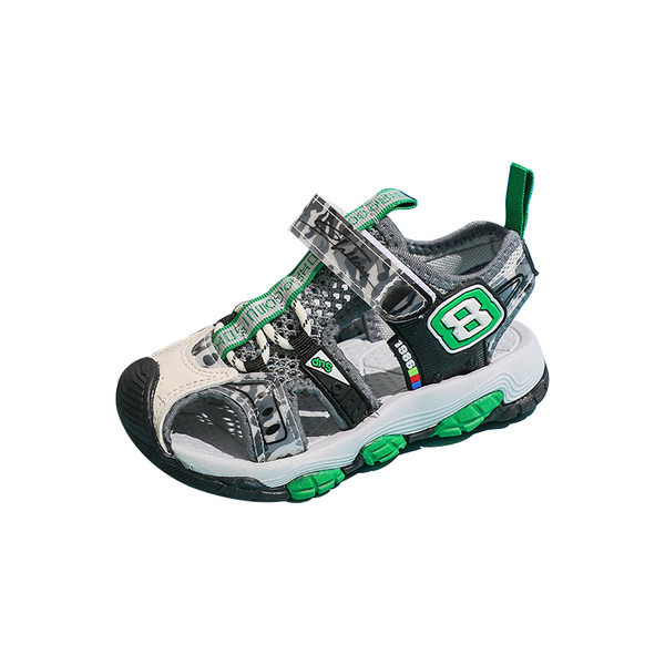 Dječje sandale s mrežicom i naljepnicama za dječake