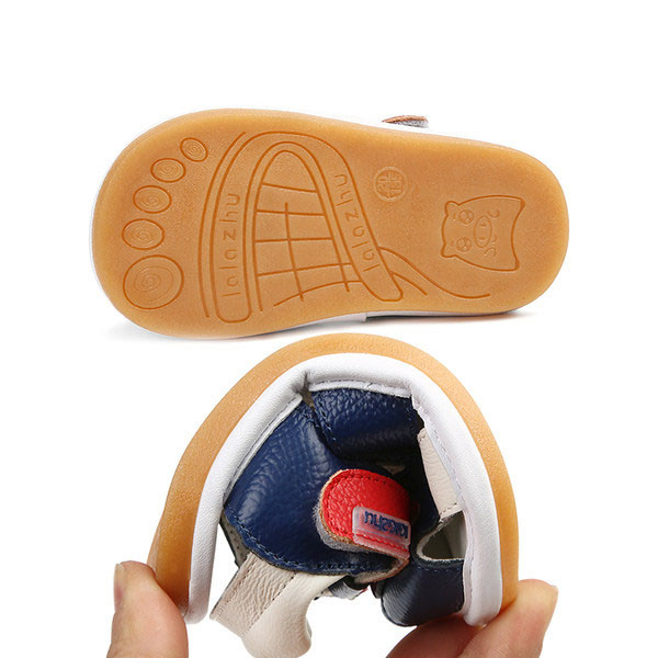 Kožne dječje sandale sa zakrpom