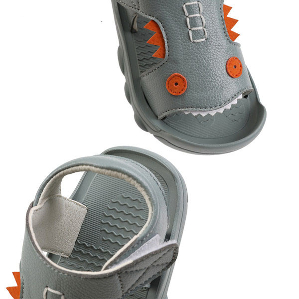 Dječje sandale od umjetne kože na čičak za dječake