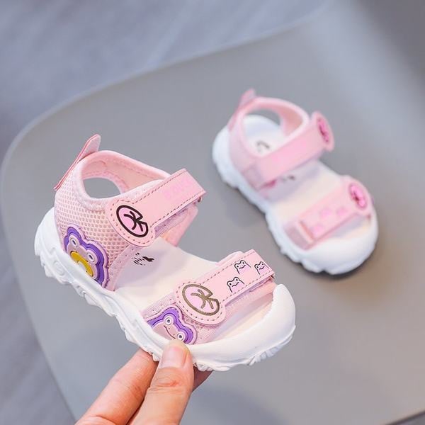 Vaikiškos basutės su guminiais padais mergaitėms ir berniukams