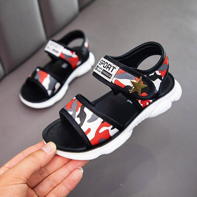 Dječje ljetne sandale s maskirnim uzorkom