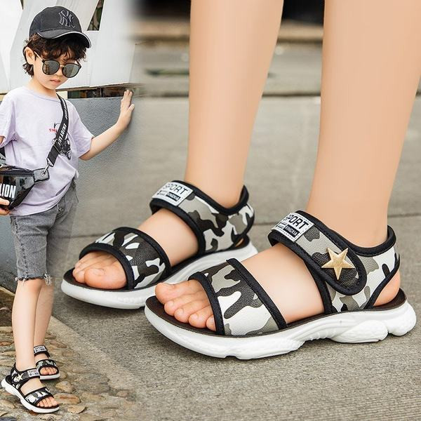 Dječje ljetne sandale s maskirnim uzorkom