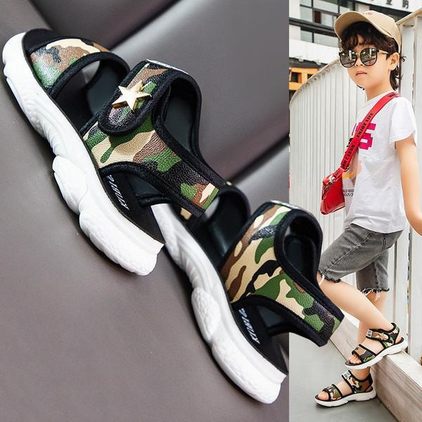 Dječje ljetne sandale s maskirnim uzorkom