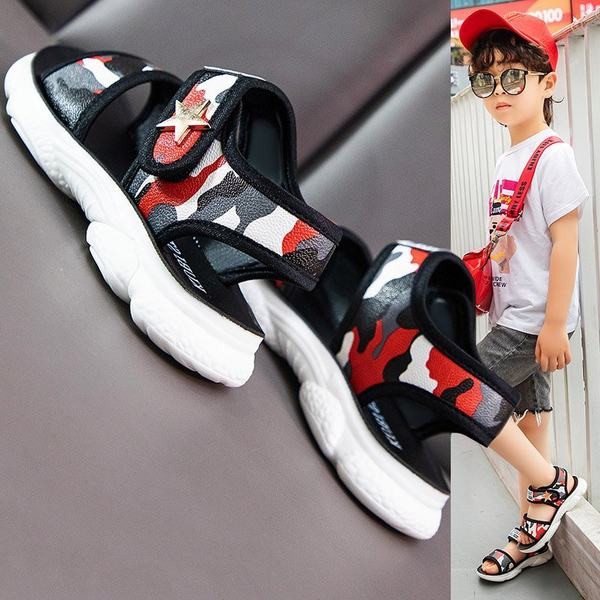 Dječje ljetne sandale s maskirnim uzorkom