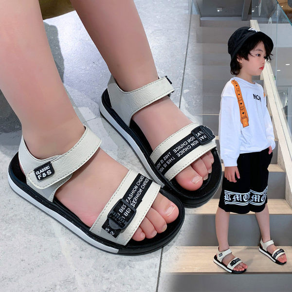 Dječje ljetne sandale od eko kože sa natpisima