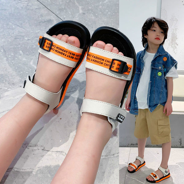 Dječje ljetne sandale od eko kože sa natpisima