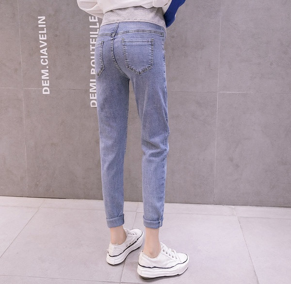 Μοντέρνο γυναικείο τζιν μοντέρνο μοντέλο για έγκυες γυναίκες