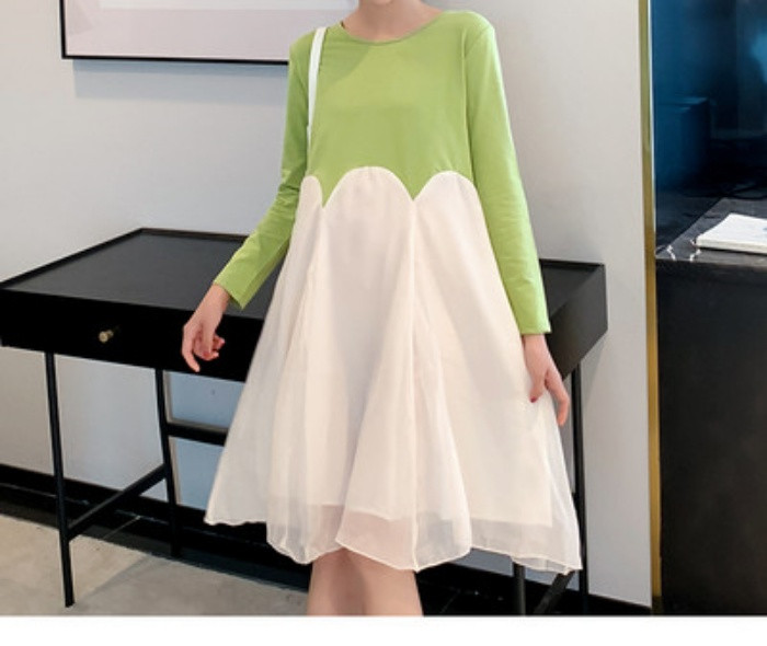 Γυναικείο casual φόρεμα με μακριά μανίκια για έγκυες γυναίκες