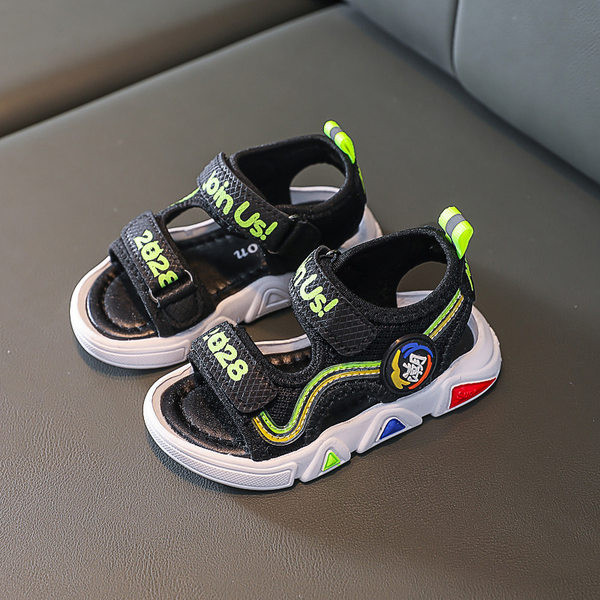 Dječje tekstilne sandale sa naljepnicama za dječake