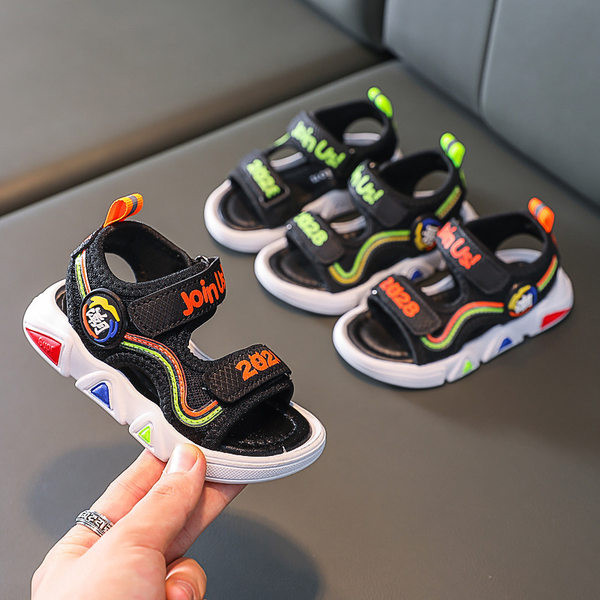 Dječje tekstilne sandale sa naljepnicama za dječake