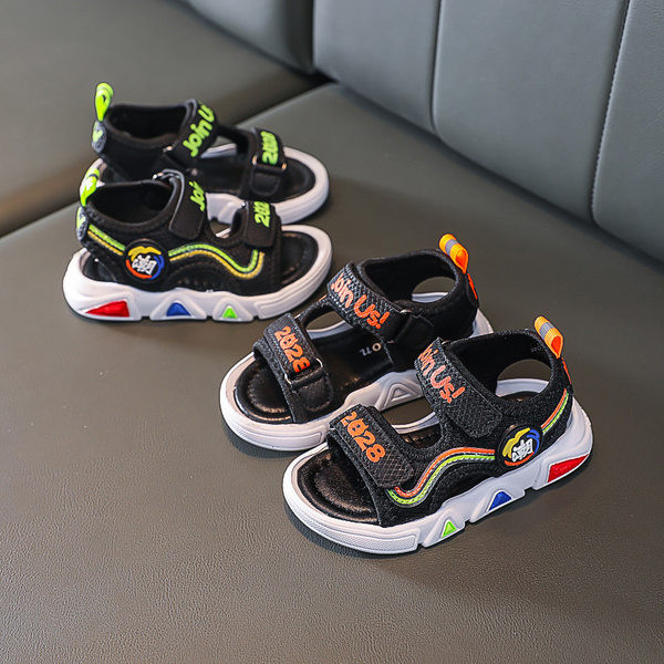 Dječje tekstilne sandale sa naljepnicama za dječake