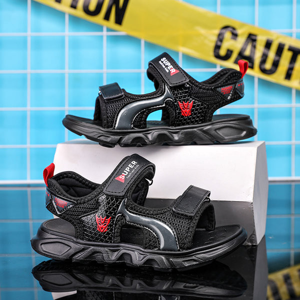 Casual sandale od eko kože i mrežaste tkanine za dječake