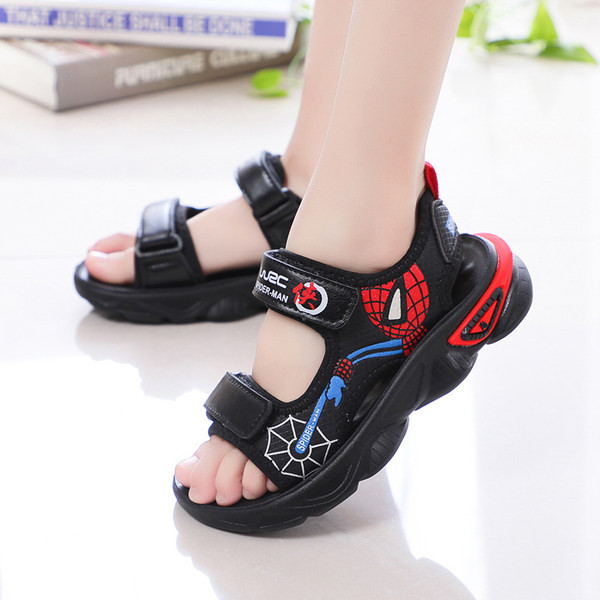 Dječje sandale s printom u boji i čičkom