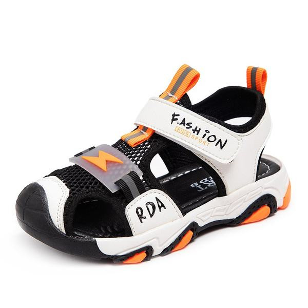 Dječje mrežaste sandale sa naljepnicom i natpisima