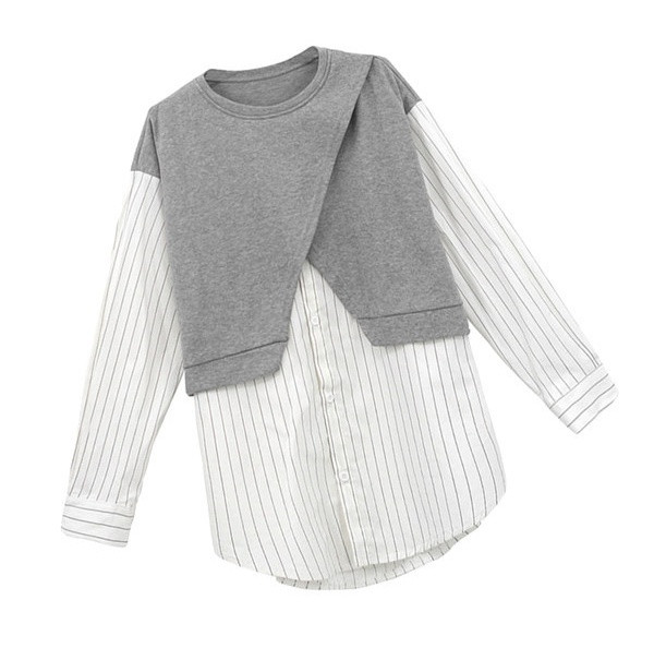 Ženska aktualna bluza širokog modela s dugim rukavima za trudnice