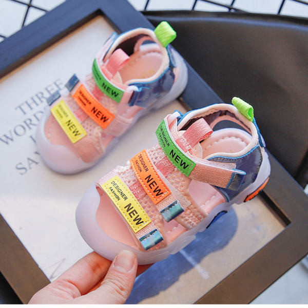 Ležerne dječje sandale na čičak i mekani potplat