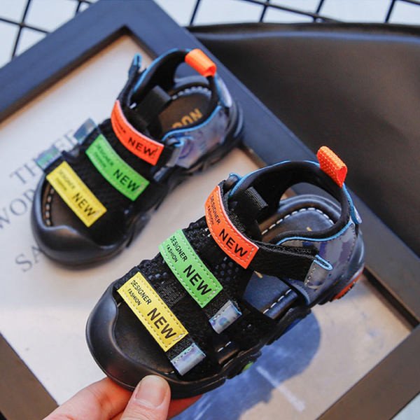 Ležerne dječje sandale na čičak i mekani potplat