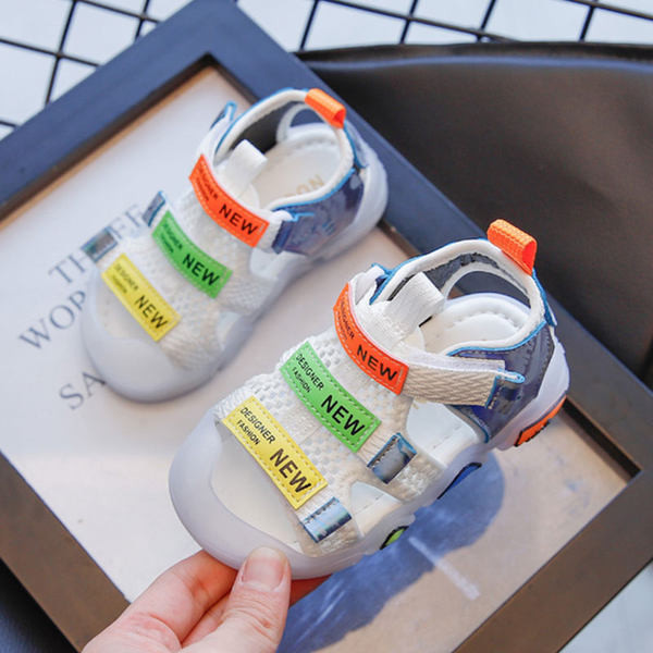 Ležerne dječje sandale na čičak i mekani potplat