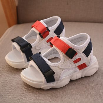 Casual παιδικά σανδάλια με στερέωση velcro  και επίπεδη σόλα