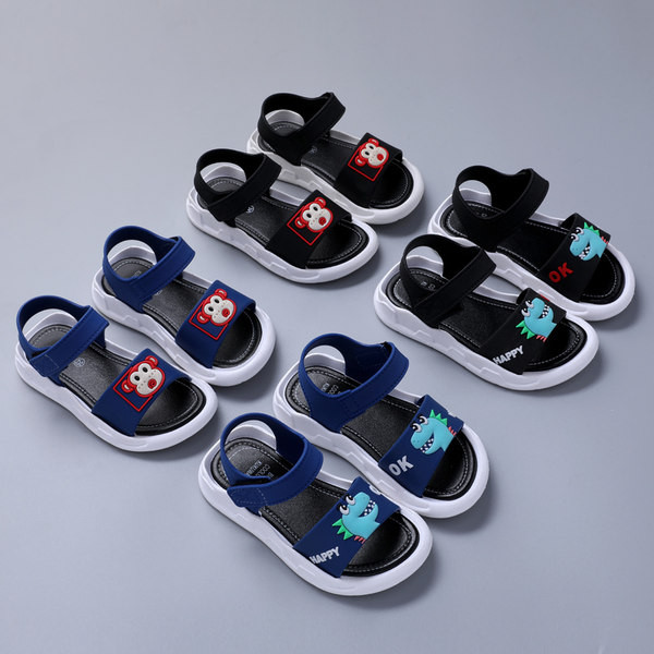 Ležerne sandale sa zakrpom i aplikacijom za dječake