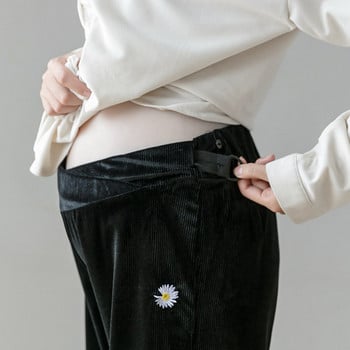 Дамски ежедневен панталон широк модел за бременни жени