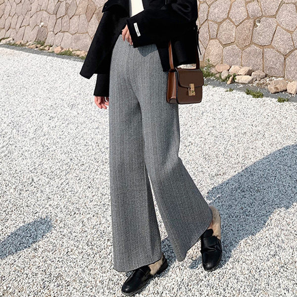 Elegantni ženski široki model hlača za trudnice