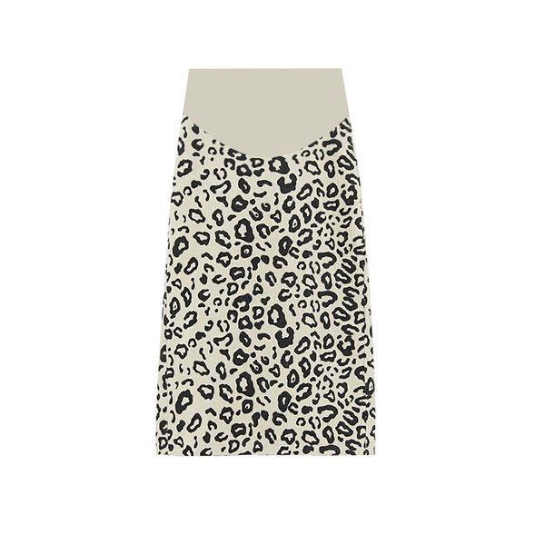 Μοντέρνα γυναικεία φούστα με ζωικό τύπωμα για έγκυες γυναίκες
