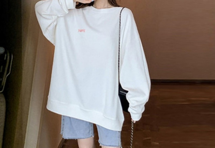 Καθημερινή μακρά φαρδιά μπλούζα για έγκυες γυναίκες