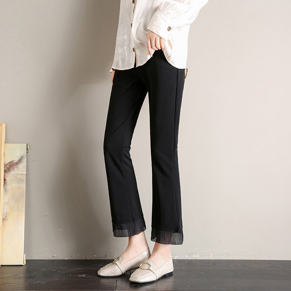 Μοντέρνο γυναικείο παντελόνι ίσιο μοντέλο για έγκυες γυναίκες