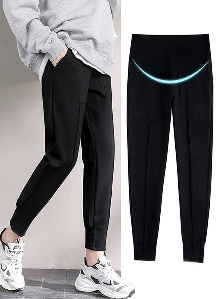 Γυναικείο παντελόνι ίσιο απλό μοντέλο για έγκυες γυναίκες