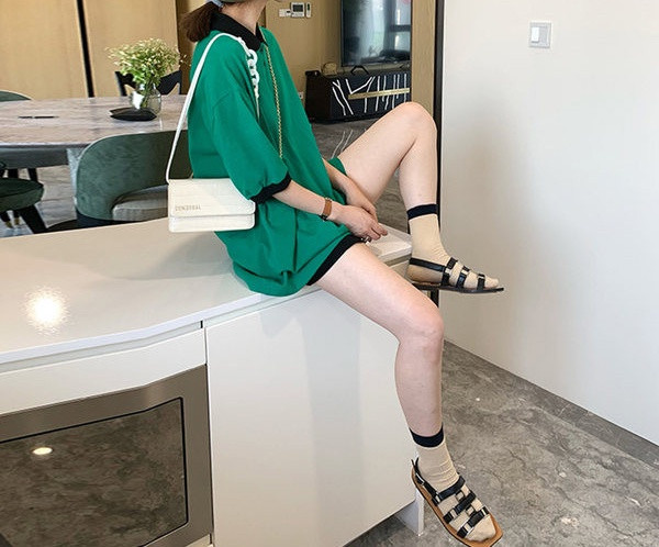 Ženska bluza jednobojni model s gumbima za trudnice