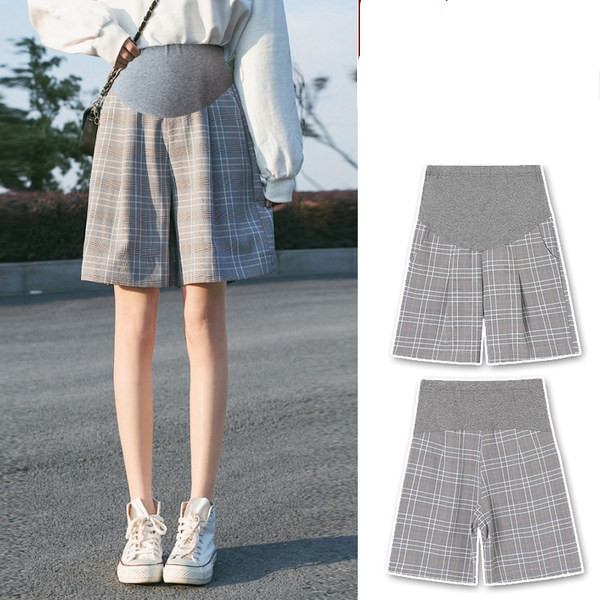 Γυναικεία σορτς καρό για έγκυες γυναίκες